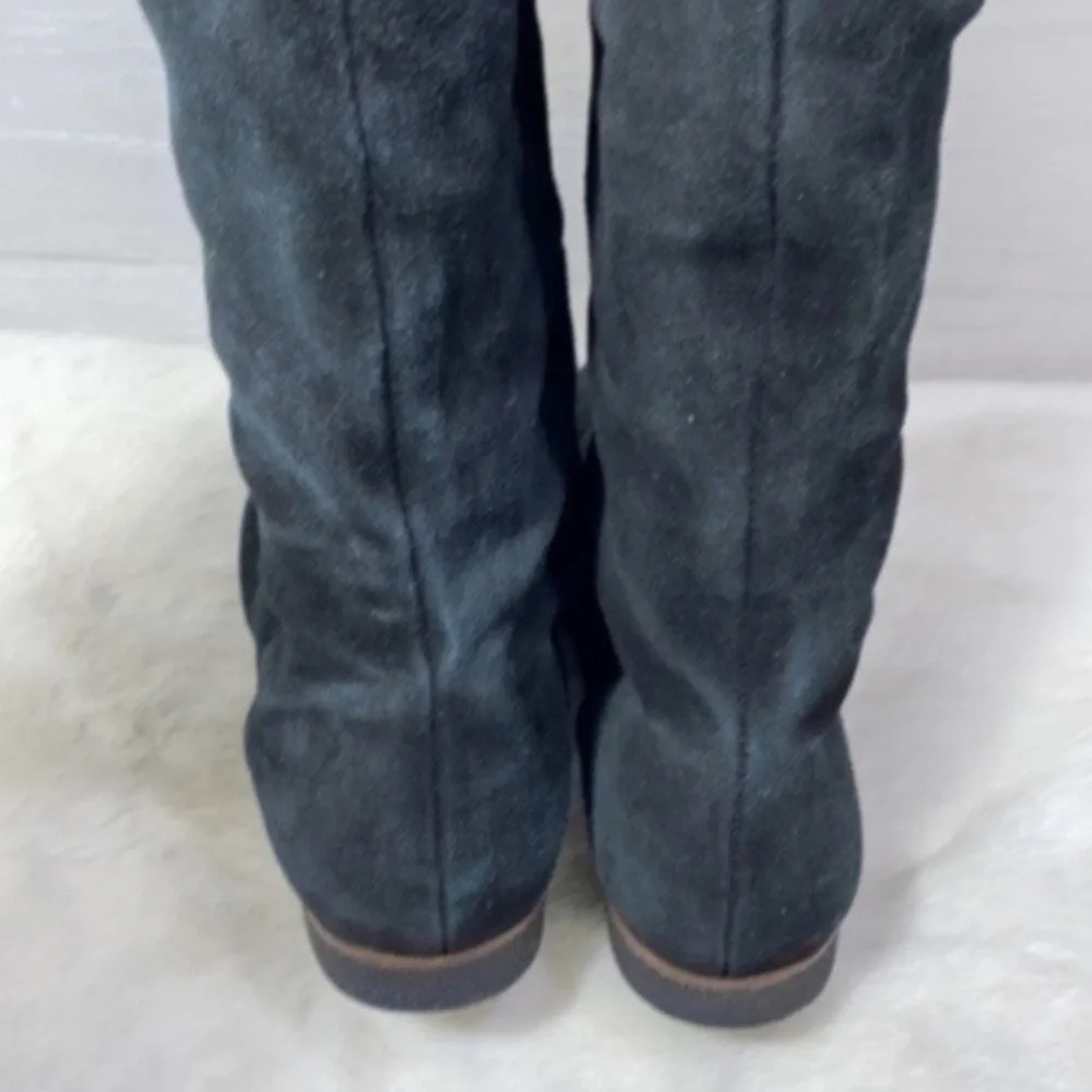 Sam Edelman Versatile Black Suede & Faux Fur Boots Size 9M